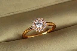 Кільце Xuping Jewelry Асоль р 17 золотисте - мініатюра 2