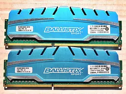 Оперативна пам'ять Crucial Ballistix Sport 8GB (2x4GB) DDR3 1600Mhz PC3-12800 BLS4G3D169DS3.16FER2 Б/В - мініатюра 2
