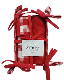 Набір рушників 40x60см White&Red 2шт SOHO pbe0050699