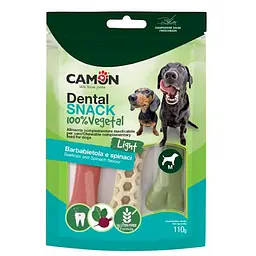 Ласощі для собак Dental Snak Mix, кісточки із солодкої картоплі зі смаком буряка та шпинату, M, 8.5 см, 110 г