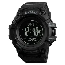 Чоловічий годинник з барометром Skmei 1358 processor (Чорний)