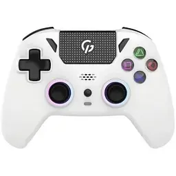 Геймпад GamePro GPS20W білий бездротовий bluetooth 5.3/USB 2.4GHz/Type-C для ПК/PS3/PS4/PS5/Switch/Android