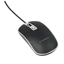 Миша Gembird MUS-4B-06-BS Black/Silver