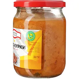 М'ясо Курки Ходорівський м'ясокомбінат у власному соку с/к 500 г - мініатюра 2