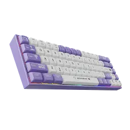 Механічна дротова клавіатура AJAZZ AK680 / Hot-Swap / Brown Switch / White Purple - мініатюра 3