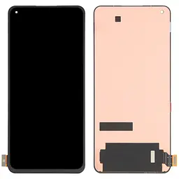 Дисплей Xiaomi Mi 11 Lite / Mi 11 Lite 5G / Xiaomi 11 Lite 5G NE чорний, Huaxing, Amoled, оригінал PRC переклеєне скло