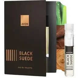 Листівка з пробним зразком туалетної води Avon Black Suede для нього 0.6 мл