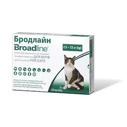 Краплі Boehringer Ingelheim Broadline Спот-он проти паразитів для котів L 2.5-7.5 кг