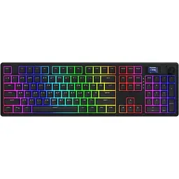Клавіатура Hator Skyfall 100 PRO Aurum Vanila Silent RGB Wireless/Bluetooth/USB UA Black (HTK4101UA) - мініатюра 10