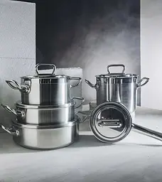  Каструля низька Barazzoni Professional з кришкою 24 см 2.7 л (169604024) - мініатюра 3