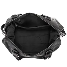 Дорожня шкіряна сумка TIDING BAG A25F-5218A чорна - мініатюра 2