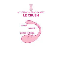 Віброяйце Clara Morgane Le Crush Fushia, 18 см (фуксія) - мініатюра 5