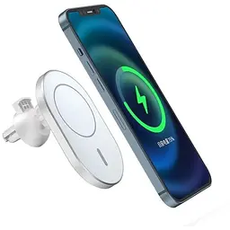 Автотримач з бездротовою зарядкою WiWU CH306 MagSafe 15 W White - мініатюра 3