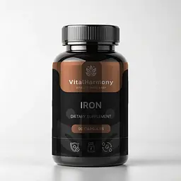 Сульфат заліза VitalHarmony Iron 49 mg для підтримки енергії