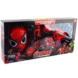 Набір героя A-Toys маска та фігурка з підсвічуванням висота 17 см механічний пістолет 8 м’яких кульок BB991QC