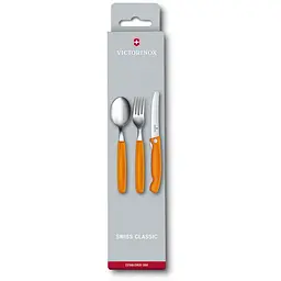 Набор кухонный Victorinox SwissClassic Table Set 3шт з помар. ручкою (складаний ніж, виделка, ложка) - мініатюра 2