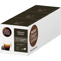 Набір кави в капсулах Nescafe Dolce Gusto Espresso Intenso 336 г (3 уп. x 16 шт. 112 г)