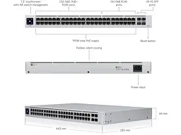 Комутатор Ubiquiti UniFi Switch 48 PoE керований (USW-48-POE) - мініатюра 4