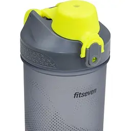 Шейкер для спортивного харчування Uzspace Fitseven Infinity 500 мл сіро-жовтий (1110) - мініатюра 6