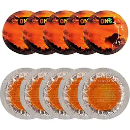 Набір презервативів One Trip To Cloud Nine Color Sensations Помаранчеві 10 шт. + Подарунок Лубрикант American Style Water Based Lubricant 115 мл - мініатюра 3