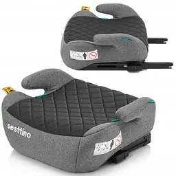 Автокрісло бустер Sesttino Xbooster Grey/Black Isofix - мініатюра 2