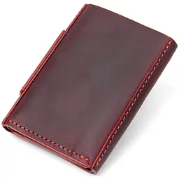 Жіноче шкіряне портмоне GRANDE PELLE 8х10х1,5 см acs0018762 - мініатюра 2