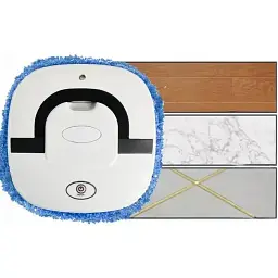 Робот-пилосос миючий Esonstyle SmartBot 2400 мАг вологе+сухе прибирання - мініатюра 4