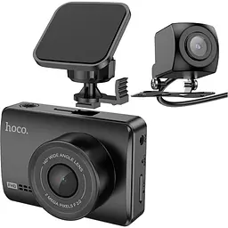 Автомобільний відеореєстратор Hoco DV3 Black [122313]