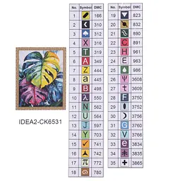 Набір з алмазною мозаїкою "Монстера" 40*50 см, IDEA2-CK6531, ТМ "99IDEAS" - мініатюра 8