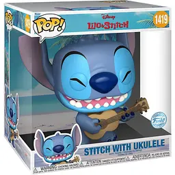 Ігрова фігурка Funko Pop! Jumbo Stitch with Ukulele 25 см (76786) - мініатюра 2