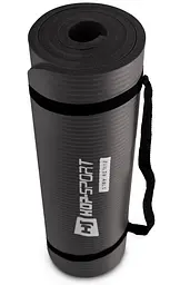 Мат для фітнесу та йоги з отворами Hop-Sport HS-N015GM 1,5см чорний - мініатюра 5