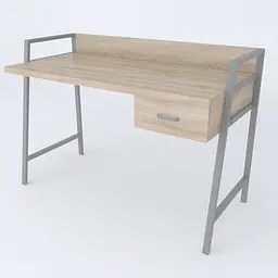 Письмовий стіл Ferrum-decor 750x1200x600 Сірий метал ДСП Дуб Сонома 32 мм (FRD-103453) - мініатюра 3