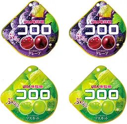 Японські желейні цукерки Kororo Fruit Juice Gummy зі смаком мускатного винограду 48г - мініатюра 8