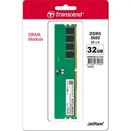 Модуль пам'яті для комп'ютера DDR5 32GB 5600 MHz JetRam Transcend (JM5600ALE-32G) - мініатюра 2