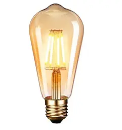 Вінтажна LED-лампа 6W ST64 Horoz Electric Filament Rustic Vintage-6