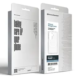 Чехол Samsung Galaxy Fold7 5G, Clear MagCase, прозрачный, противоударный, магнитный, панель-накладка с поддержкой MagSafe, поддержка беспроводной зарядки MagSafe, защита всего корпуса, TPU+PC, ArmorStandart (ARM88137) - мініатюра 11