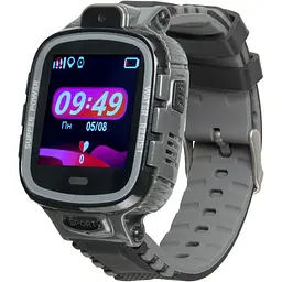 Дитячі смарт-годинник з GPS трекером Gelius Pro GP-PK001 (PRO KID) Black/Silver