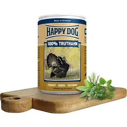 Вологий корм для собак Happy Dog Dose 100% Truthahn з індичкою 400 г (6000664) - мініатюра 2