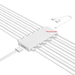 Розгалужувач живлення хаб Coolmoon ARGB/PWM AM10 White (AM10 WHITE) - мініатюра 6