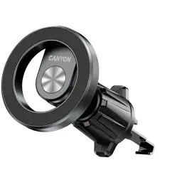 Універсальний автотримач Canyon Magnetic car holder OnGrip 12 suction + air vent Black (CNS-CCHM12) - мініатюра 7