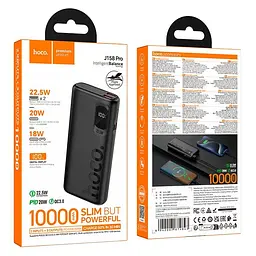 Універсальна мобільна батарея HOCO Runner PD fully compatible power bank J158 Pro 10000mAh |2USB/1Type-C, 22.5W/3A, PD/QC| - мініатюра 2