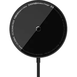 Бездротовий зарядний пристрій Baseus Simple Mini3 Magnetic Wireless Charger 15W Black (CCJJ040001)