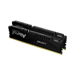 Модуль пам'яті для комп'ютера DDR5 32GB (2x16GB) 6000 MHz Fury Beast Black Kingston Fury (ex.HyperX) (KF560C36BBE2K2-32) - мініатюра 2