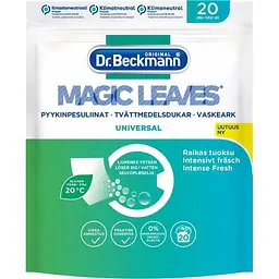 Серветки для прання Dr. Beckmann Magic Leaves універсальні 20 шт. (4008455583013)