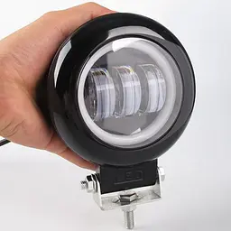 Світлодіодна додаткова LED фара Кругла D115x60 mm / Лінза з ДХО / 45W / 15Wх3 / 10-30V / 1 шт.