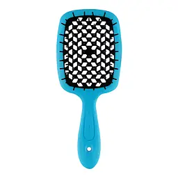 Щітка для волосся синій з чорним Super Brush Janeke