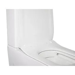 Унітаз-компакт Qtap Crow безобідковий з сидінням Soft Close QT05222170W, Білий - мініатюра 5