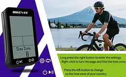 Велокомп'ютер GPS BKV-310 IPX7 LCD-2.4" підсвітка екрана (16 функцій) - мініатюра 6