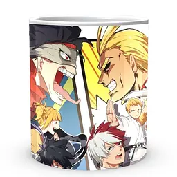 Кухоль GeekLand Моя геройська академія My Hero Academia Герої проти Ліги лиходіїв MHA 02.532 330 мл білий - мініатюра 2