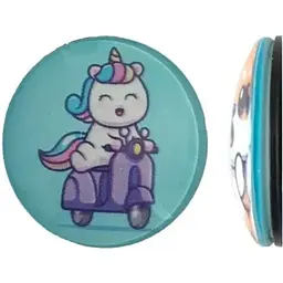 Тримач Поп Сокет New Glass (Скло) Baby Unicorn №36